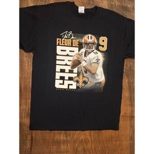 New Orleans Saints "Fleur de Brees" T-Shirt Mens Large